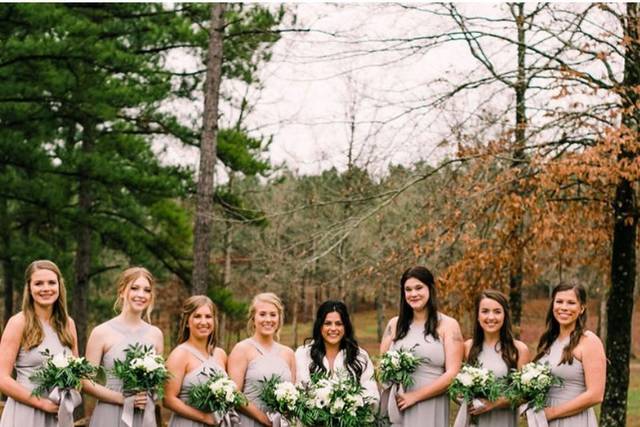 Wedding party bouquets