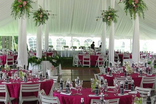 A tented wedding