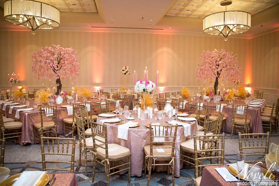 Pink Glittery Tables