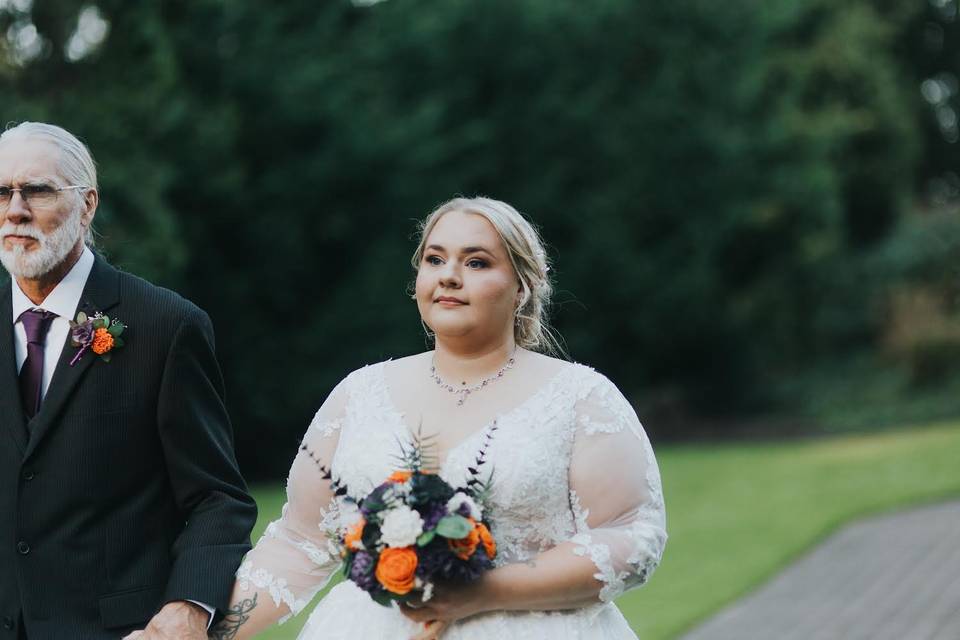 Father-daughter walk