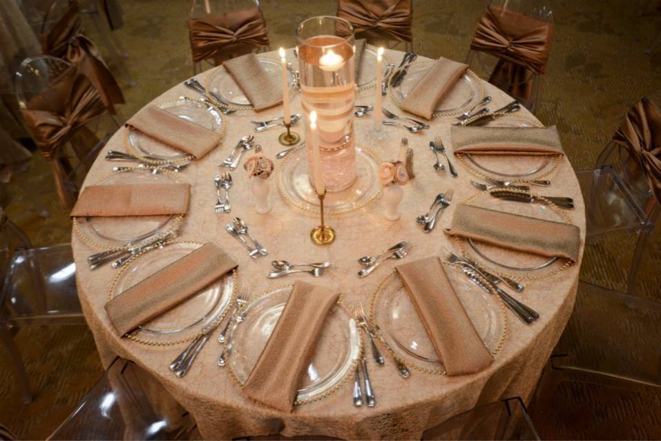 Tablescape designed by Forté Events.