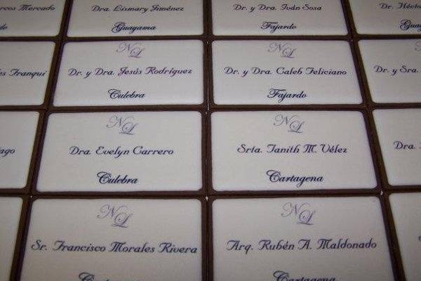 Chocolate Place Cards