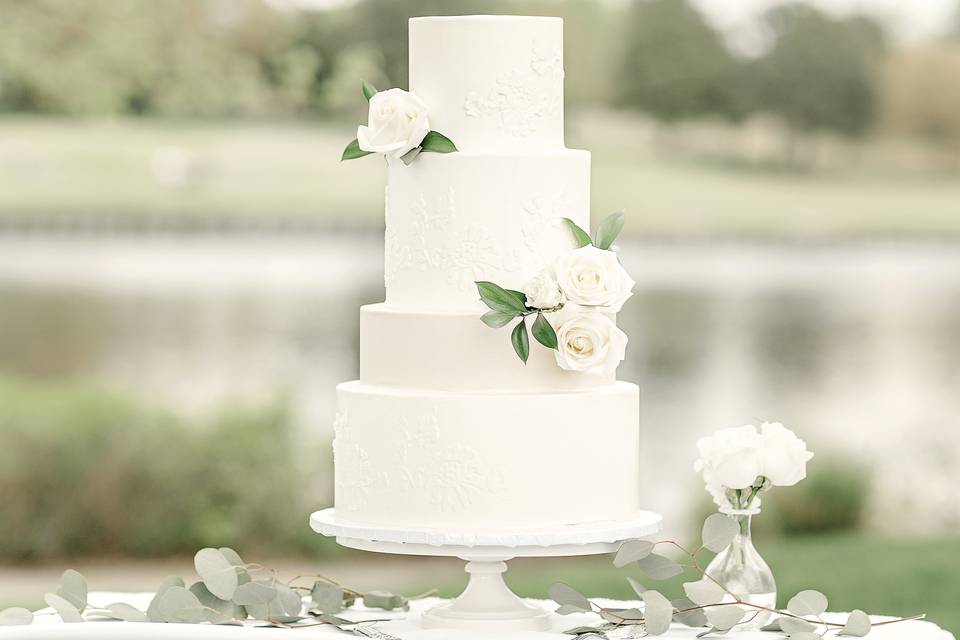 Blissful-looking wedding cakes