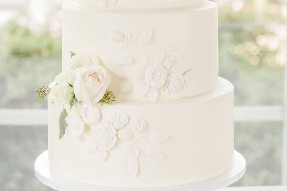 Four tier wedding cake