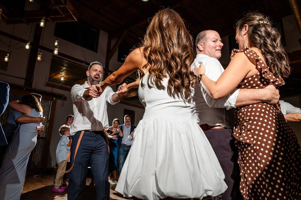 Dance and fun at the reception