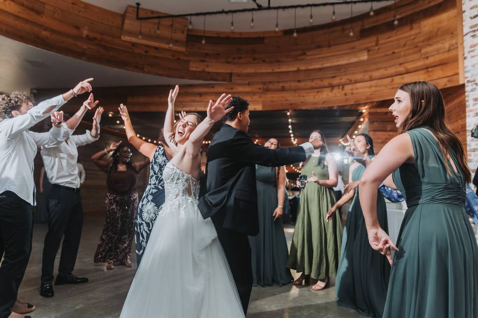 Dance and fun at the reception