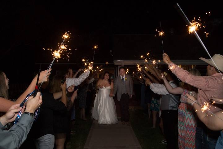 Sparkler send off