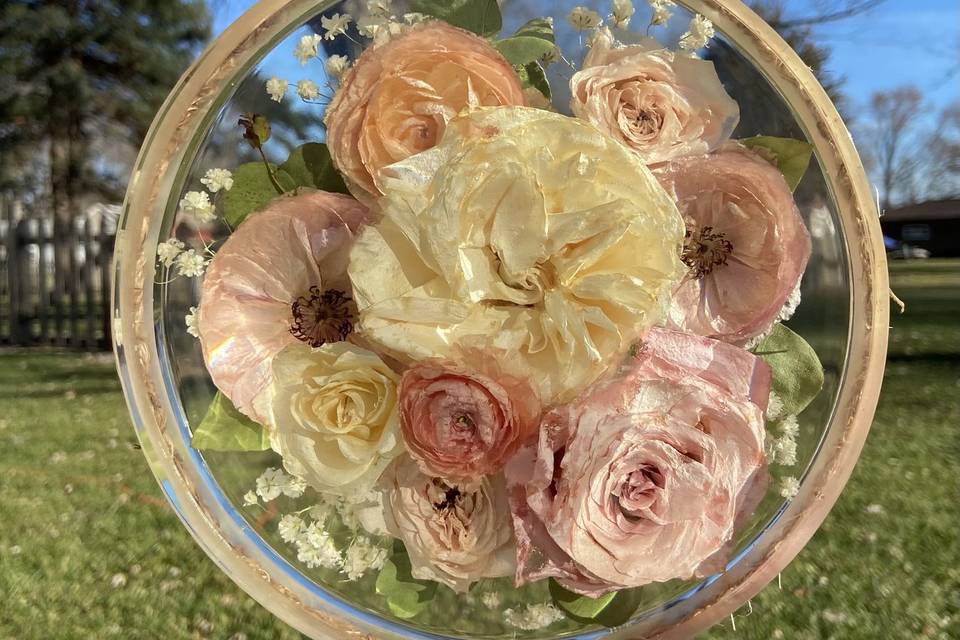 preserved bouquet flowers