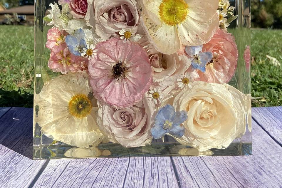 preserved bouquet flowers