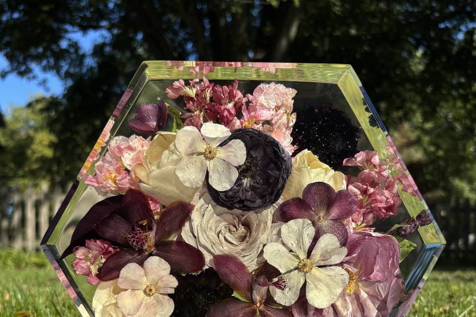 preserved bouquet flowers