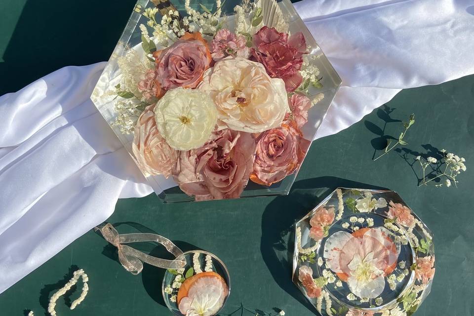 preserved bouquet flowers