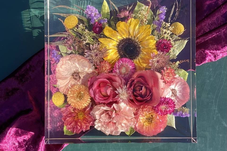 preserved bouquet flowers
