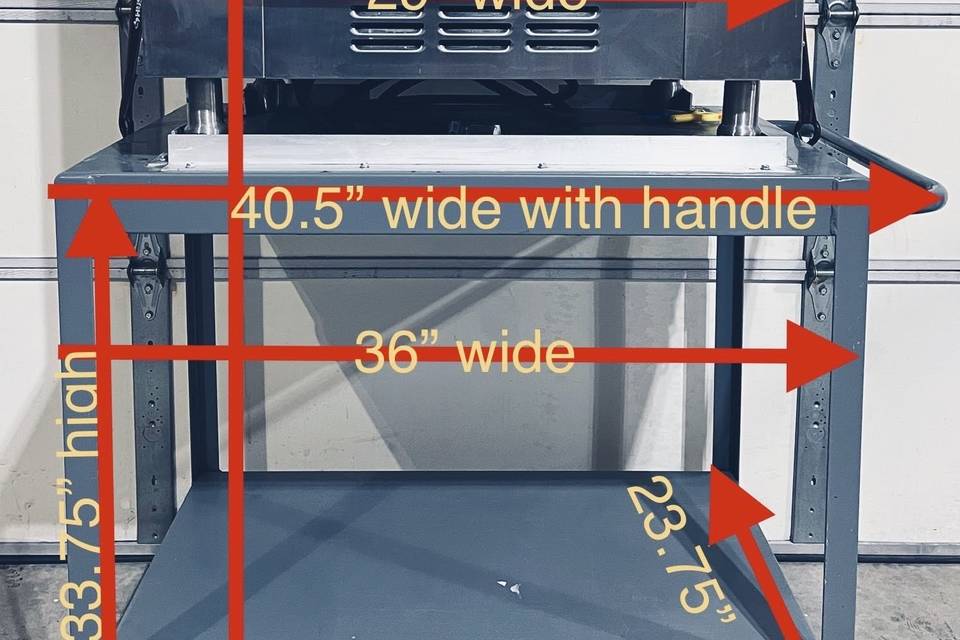 Machine and cart sizes