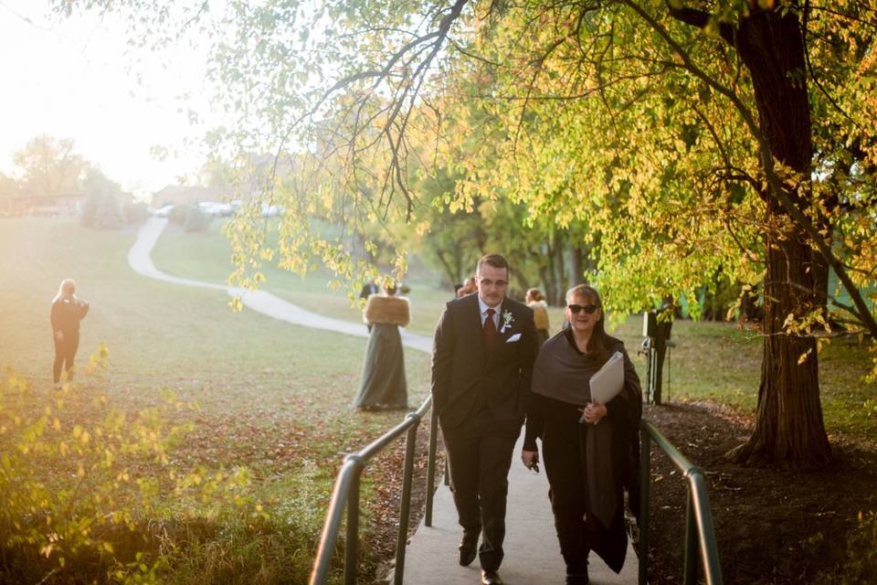 Brad and I entering the grotto