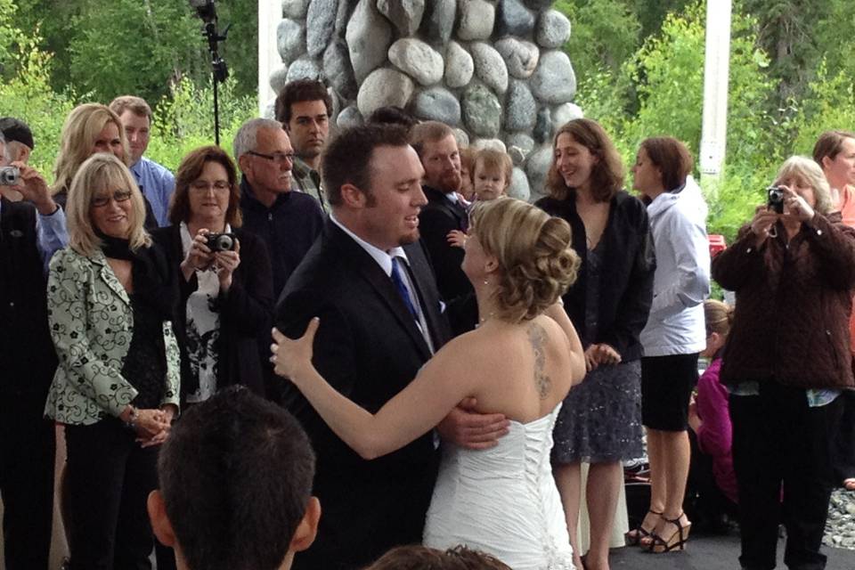 The mcsheehy's first dance - talkeetna alaskan lodge