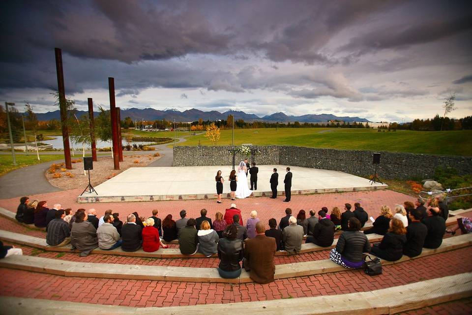 Out door ceremony - cuddy park amphitheatre