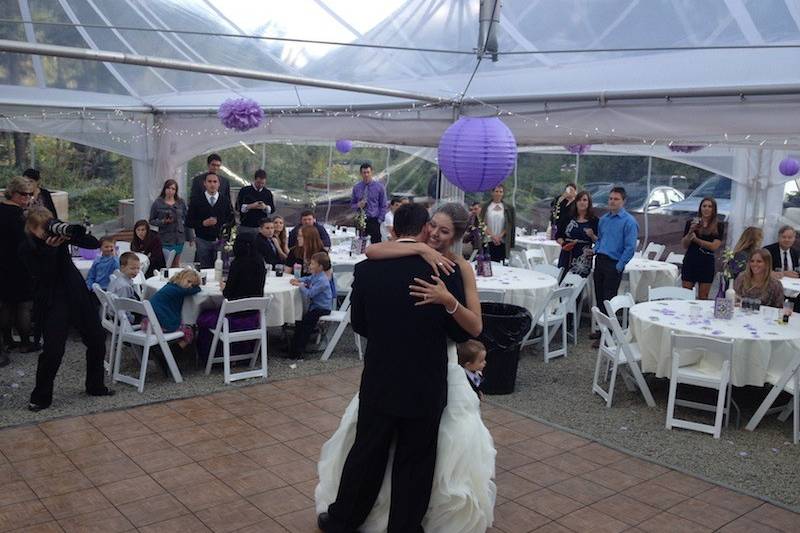 Wedding ceremony at the crow creek mine