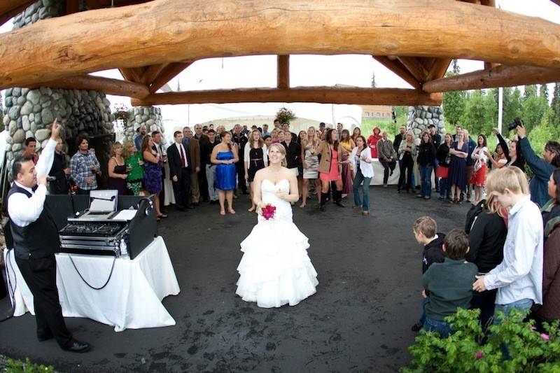 The mcsheehy's first dance - pavilion at the talkeetna alaskan lodge