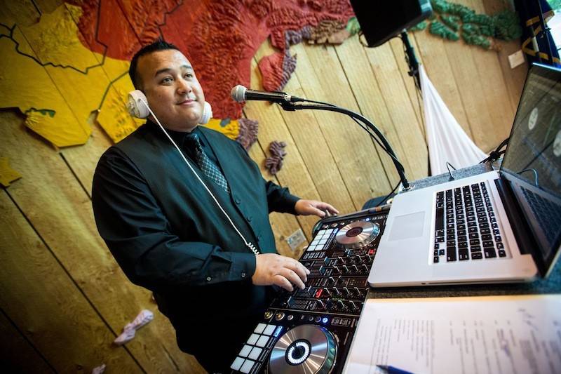 Dj john fernandez at the alaska native heritage center