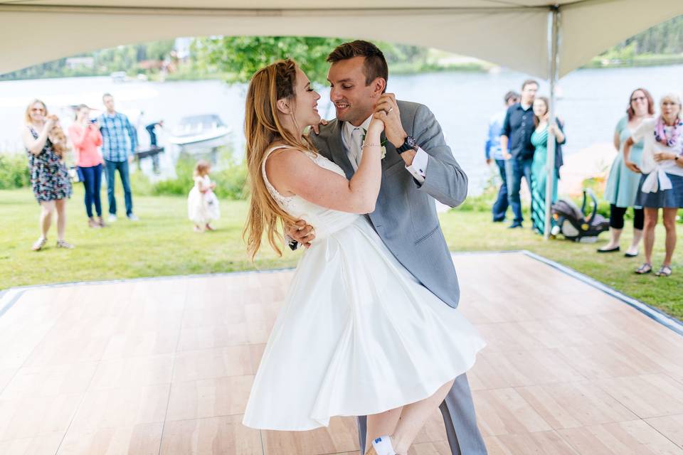 The wilson's first dance - - private cabin on lake, houston