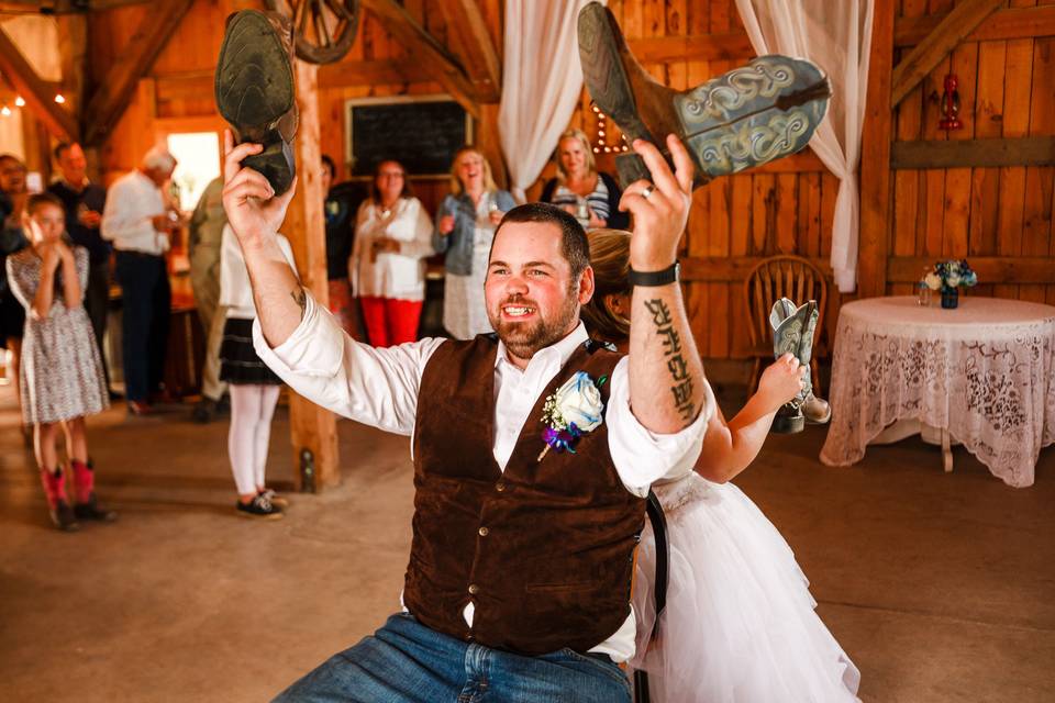 Dj setup - ceremony - glory view farm, wasilla