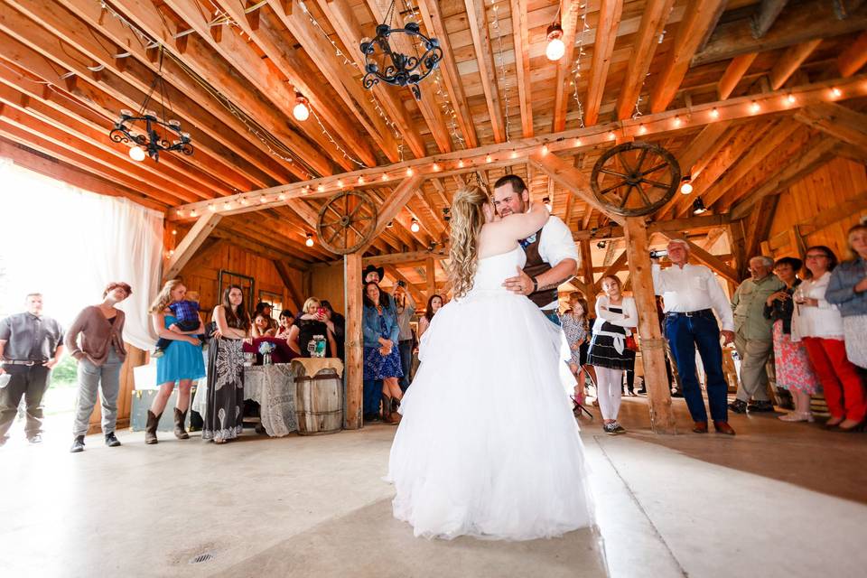 First dance in the barn - glory view farm, wasilla