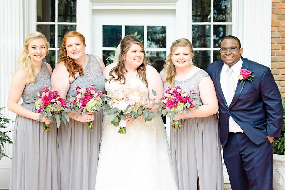 Raleigh bridal party