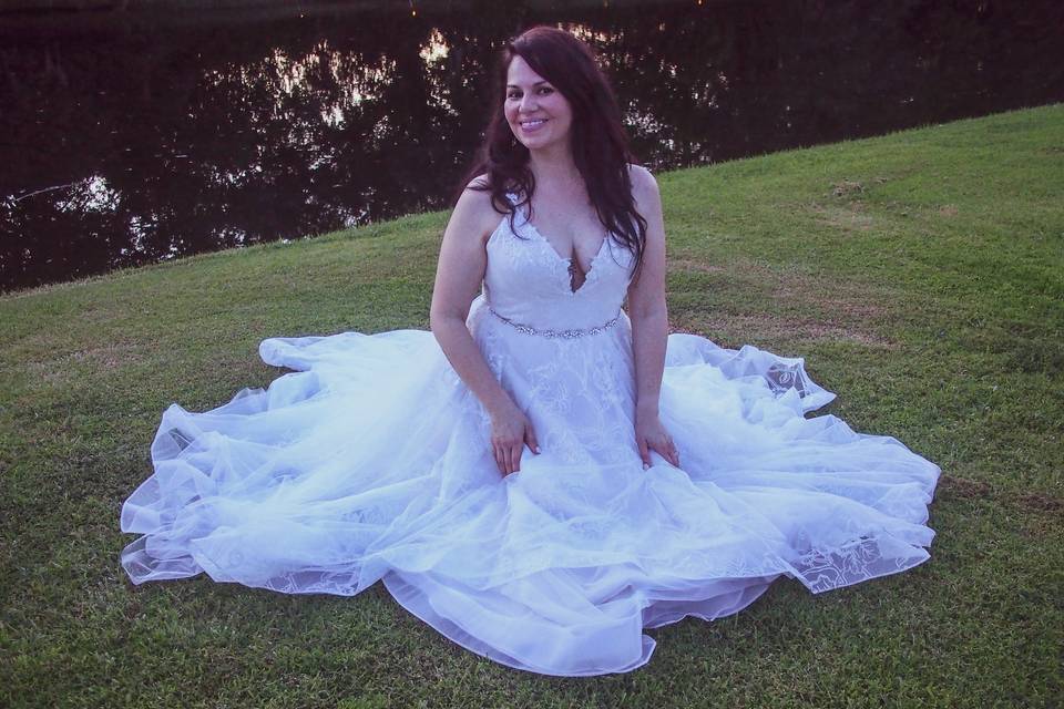 Smiling bride