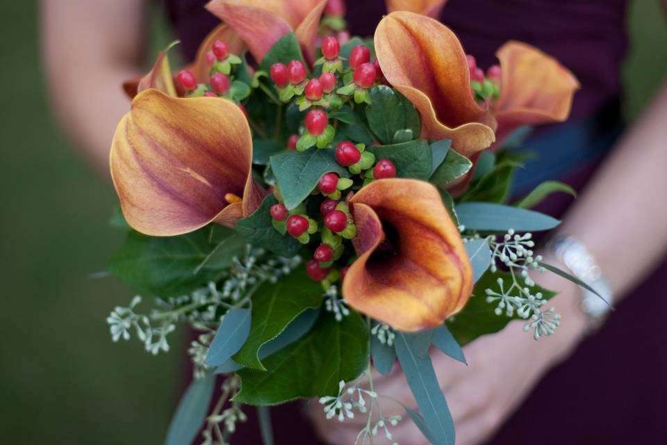 Fall Calla Lily Bouquet