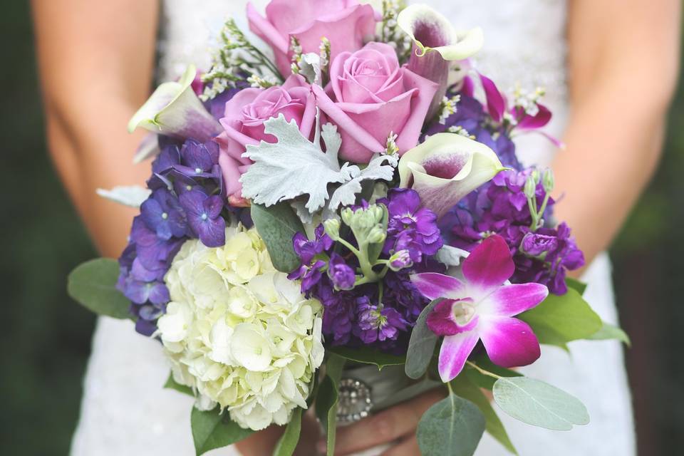 Purple Garden-Style Bouquet