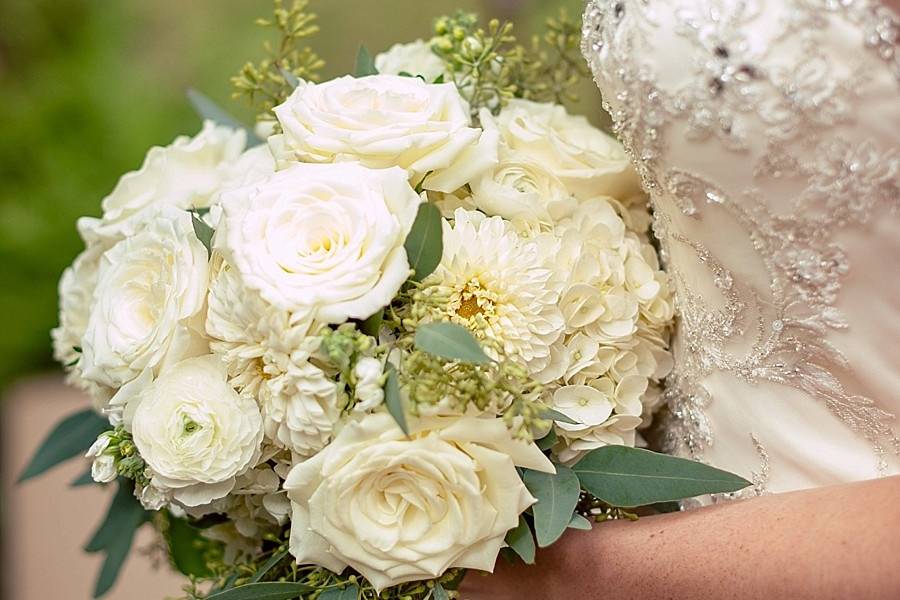 Classic White Round Bouquet