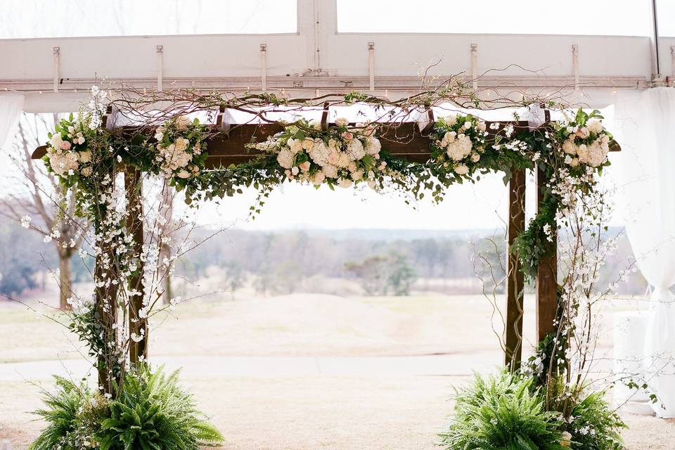 Gorgeous Floral Arbor