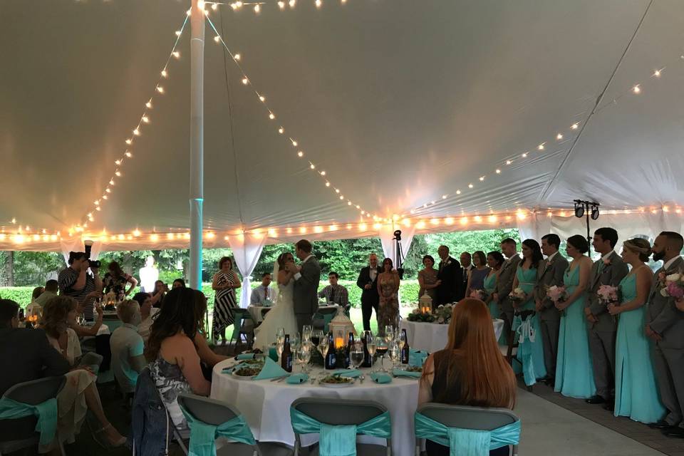 Tented reception