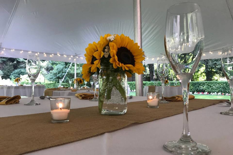 Sunflower centerpiece