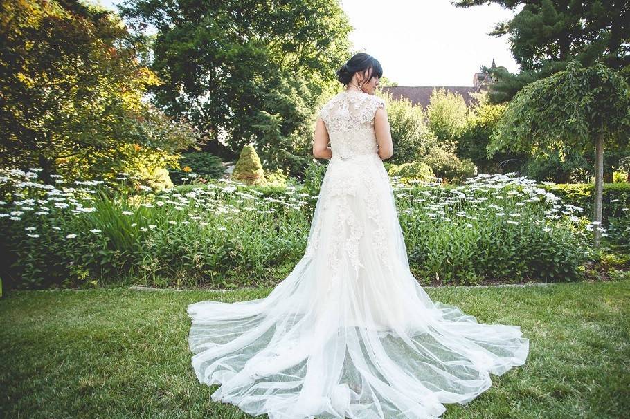 Bride from behind