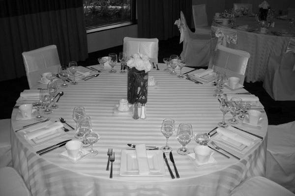 Wedding table setup