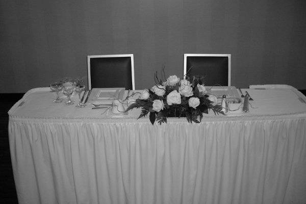 Couple's table setup