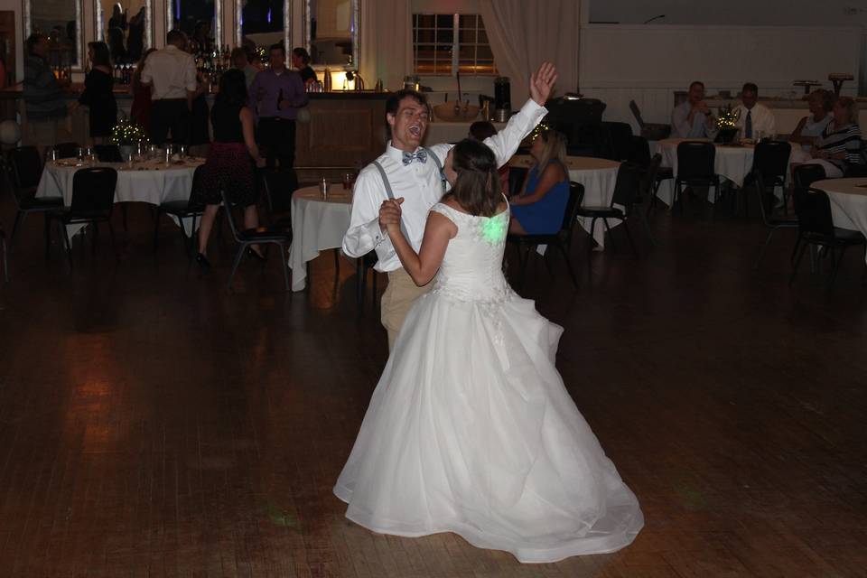 Fun bride and brother dance!