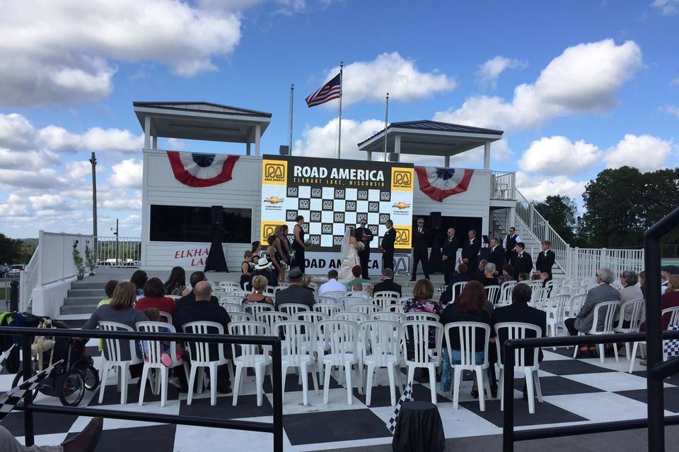 Victory Lane Ceremony