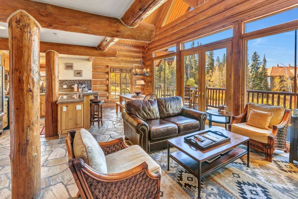 Living area in cabin