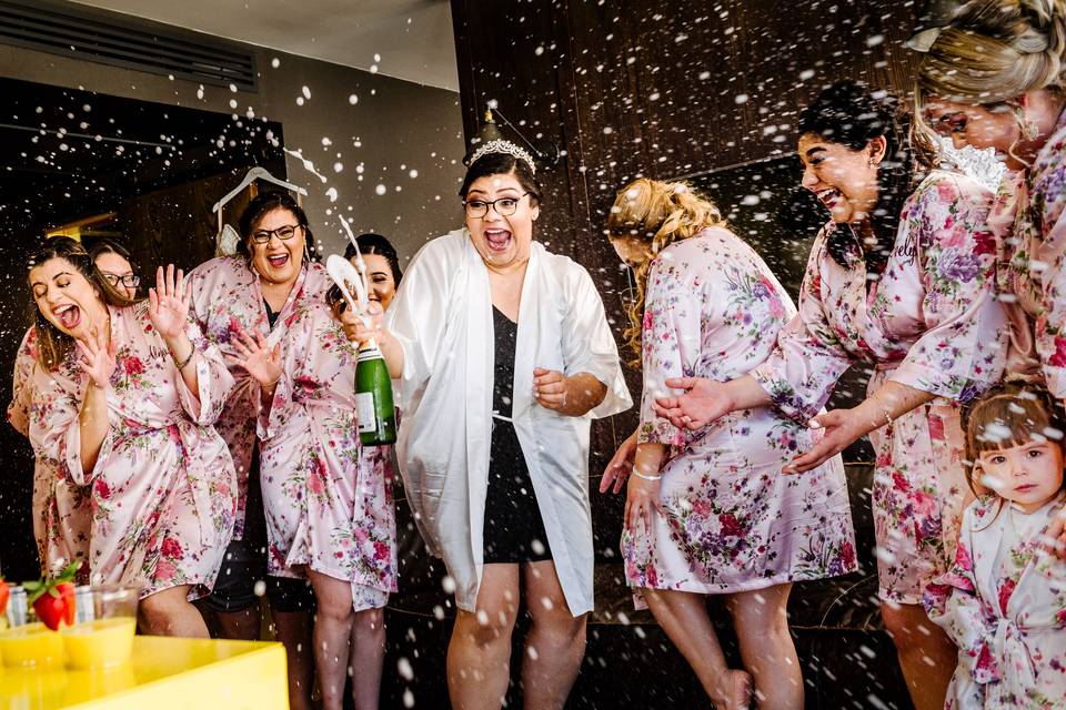 Wedding party fun
