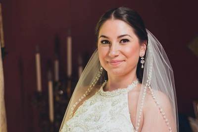 Smiling bride