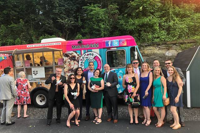 Guests enjoying ice cream