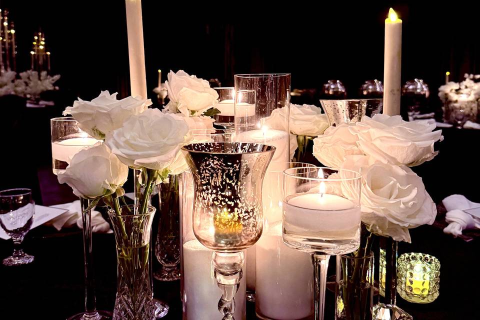 Custom Florals and Stemware