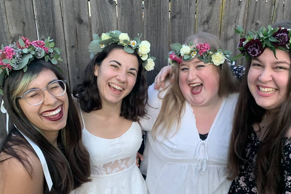 Flower Crowns for whole party