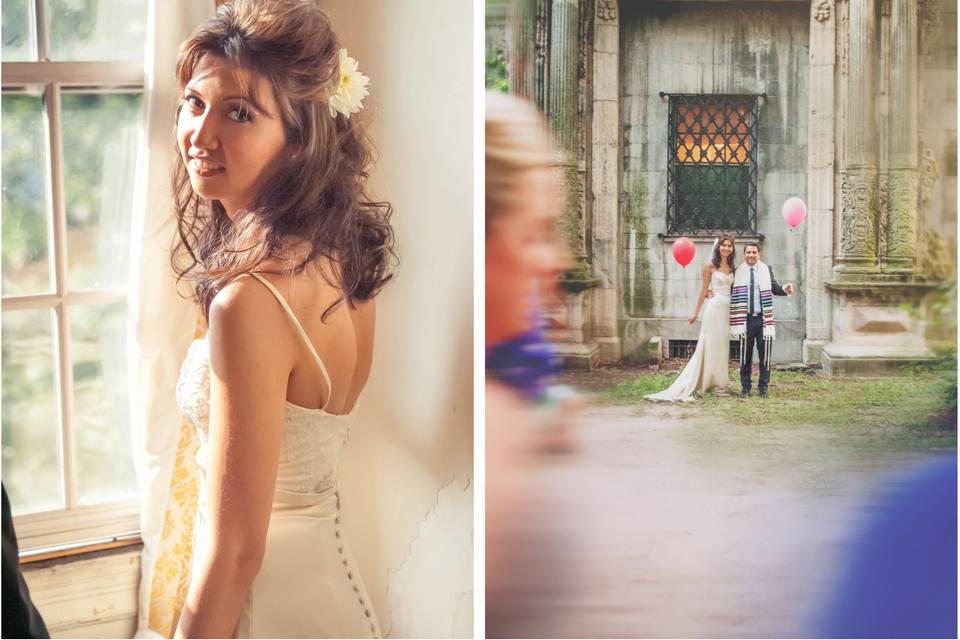 Derelict mansion wedding