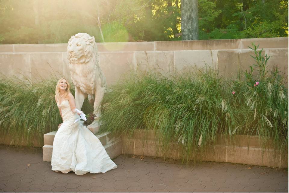 Bronx Zoo bride
