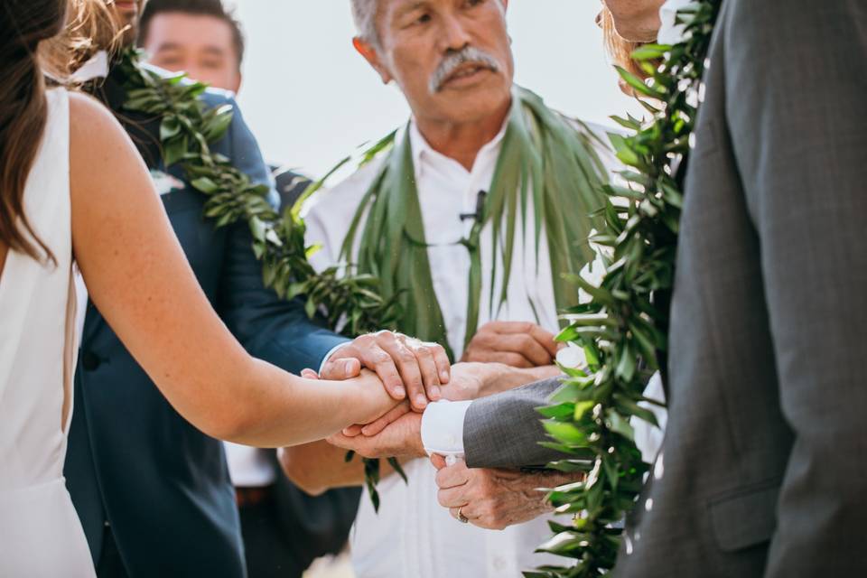 At the altar