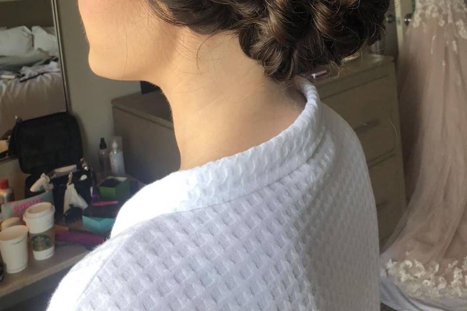 Bridal updo