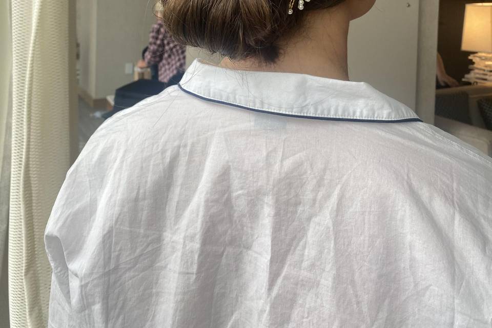 Bridal updo